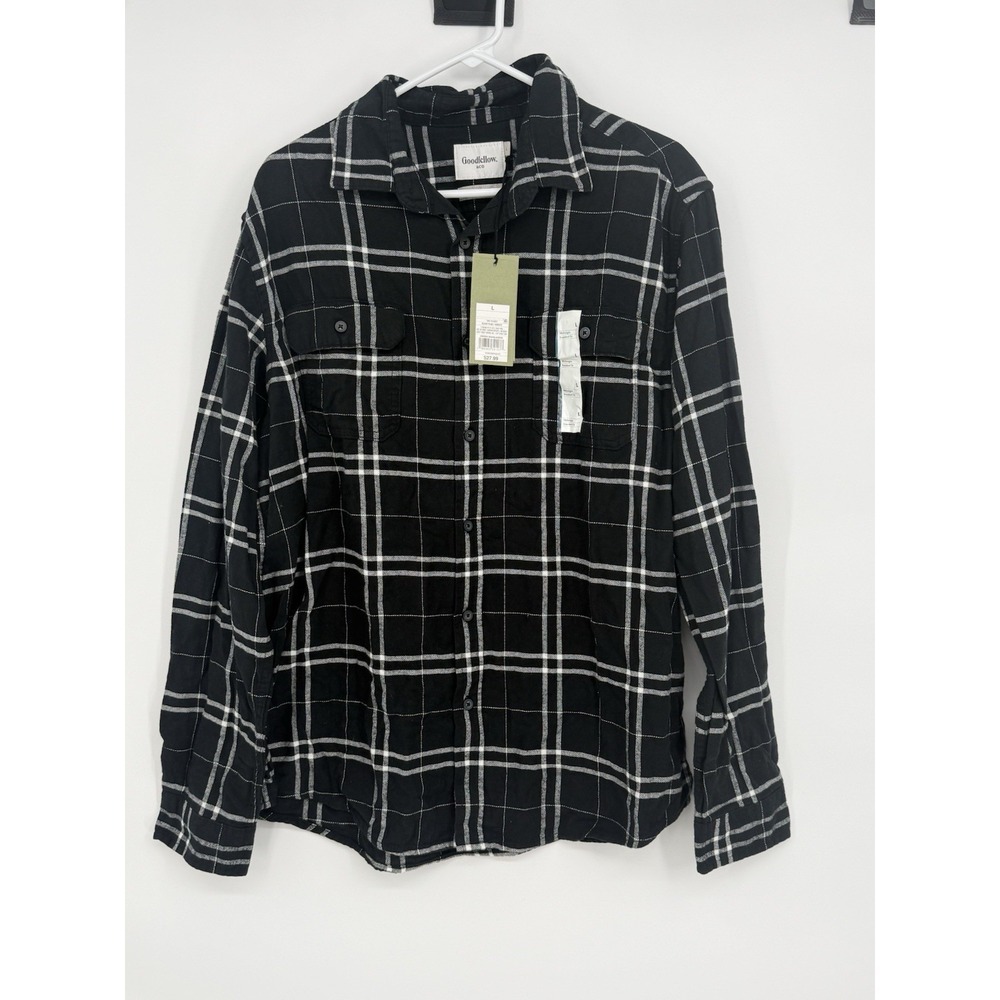 Goodfellow & Co Men's Long Sleeve Button Down Flannel Large NWT